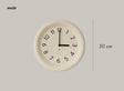 Chubby Ceramic Wall Clock from maija