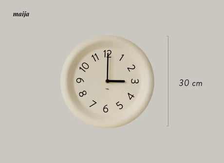 Chubby Ceramic Wall Clock from maija