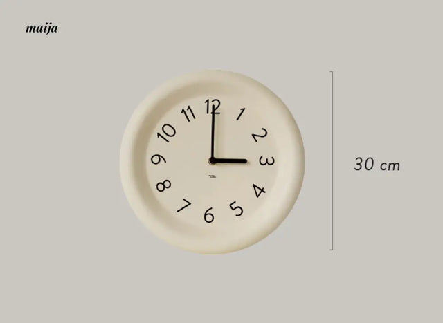 Chubby Ceramic Wall Clock from maija