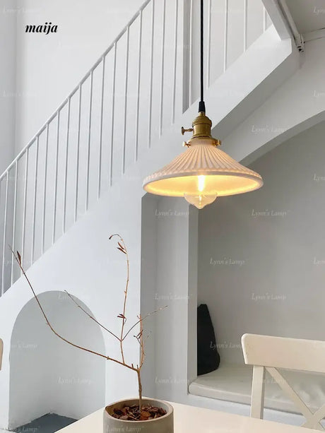 LYNN Scandinavian Fresh Ceramic Chandelier from Lynn's Lamp
