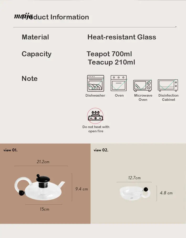 Antoine Glass Tea Sets from MOREOVER