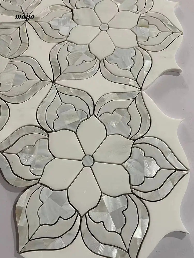 Emerald Mosaic Marble Tiles from LIZARD KING