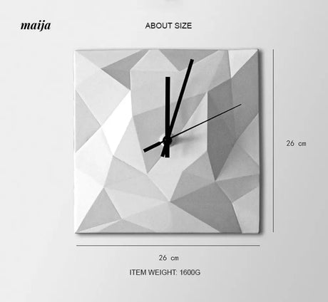 Minimalist Square Wall Clock from maija