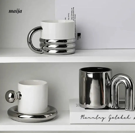 LIVETAI High-Quality Silver Glass Set from maija