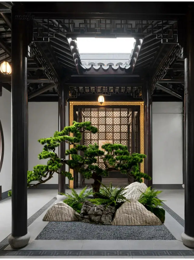 Artificial Welcoming Pine Bonsai from Royal Forest