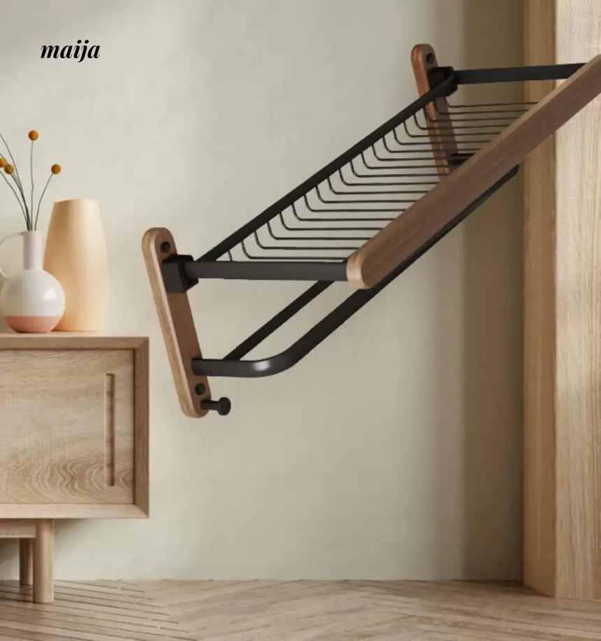 NHSJ Punch-Free Storage Basket and Towel Rack from Kaiyashi