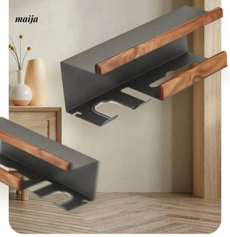 NHSJ Punch-free Hair Dryer and Face Towel Rack from NHSJ
