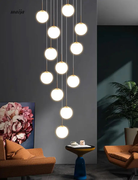 Round Staircase Chandelier from maija