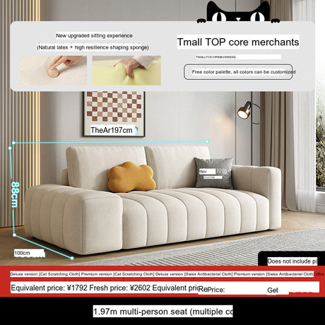 DIPU Landry Scandinavian Cream Modern Sofa from DIPU