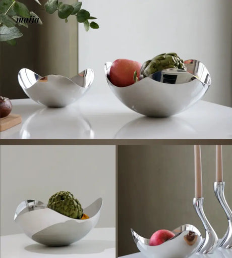 COLOURHUNTER Scandinavian Stainless Steel Fruit Bowl from maija