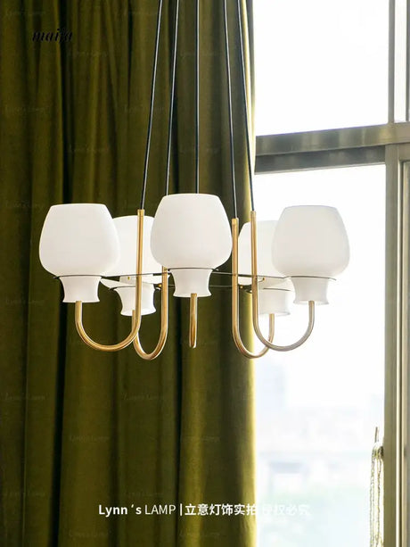 LYNN Japanese Glossy Retro Ceiling Lamp from Lynn's Lamp