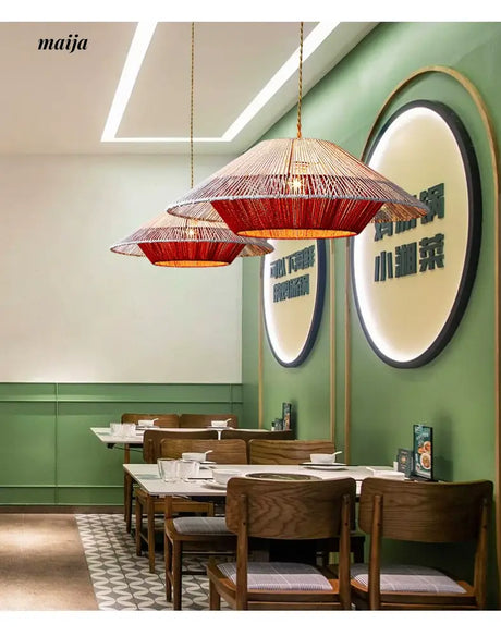 ZHONGSHAN Wabi-Sabi Rope Chandelier for Home from ZHONGSHAN