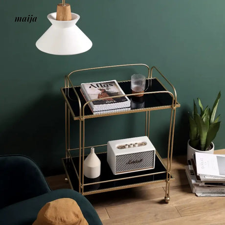 MINEFINE Rosales Double-Layer Bathroom Cart from Kaiyashi