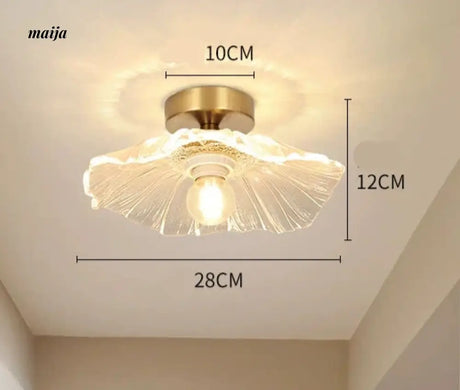 GVG Lotus Leaf Crystal Ceiling Light from Kaiyashi