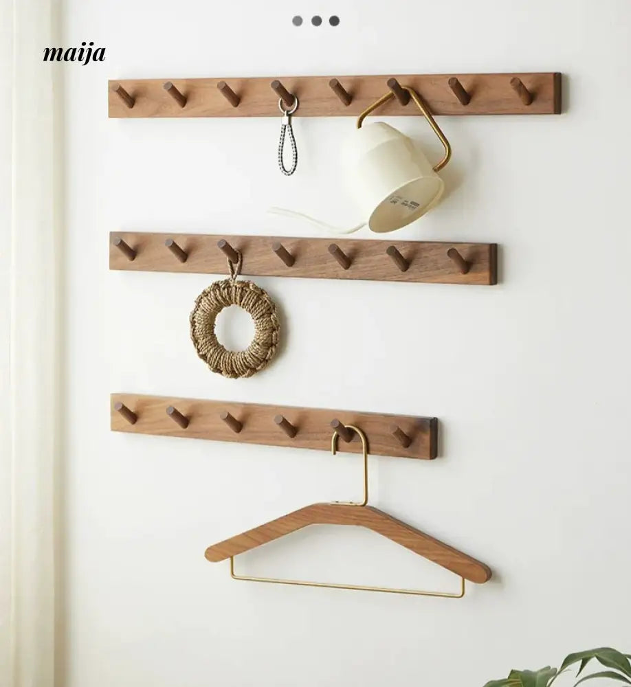 KIMACHI Wooden Load Bearing Coat Hooks from maija