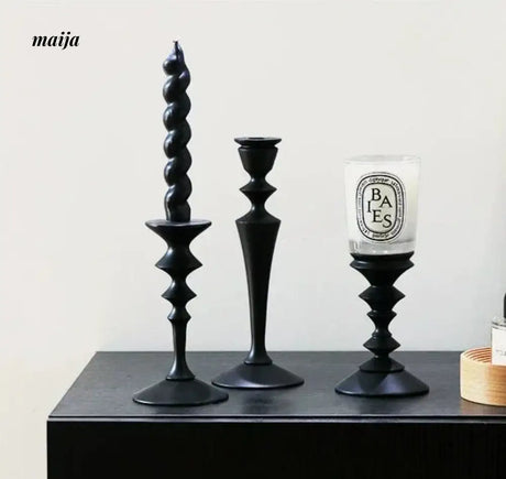 COLOURHUNTER Genuine Black Retro Candle Holder from COLOURHUNTER