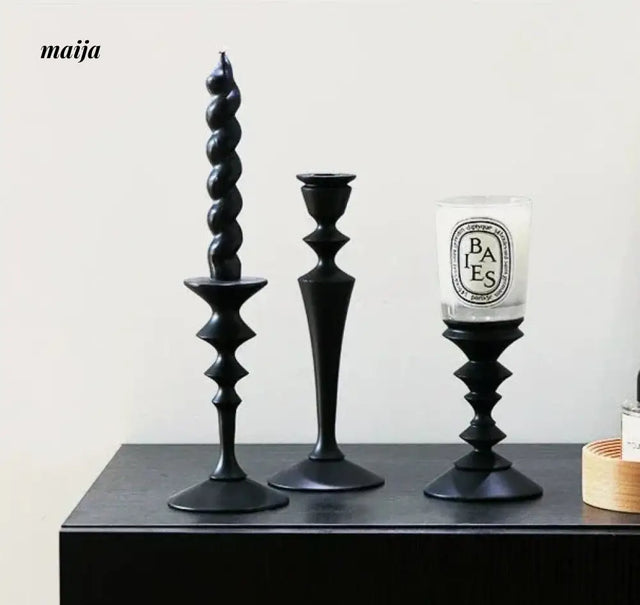 COLOURHUNTER Genuine Black Retro Candle Holder from COLOURHUNTER