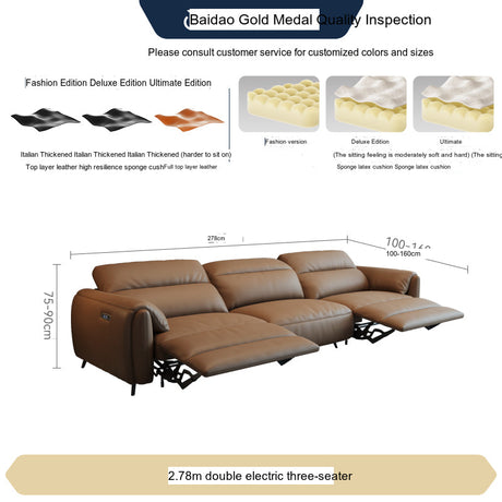 FASATI Leonardo Plush Electric Leather Sofa from FASATI