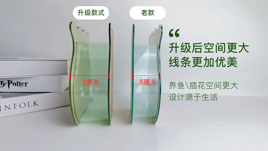 NICEMOON Theo Transparent Acrylic Hydroponic Vase from NICEMOON