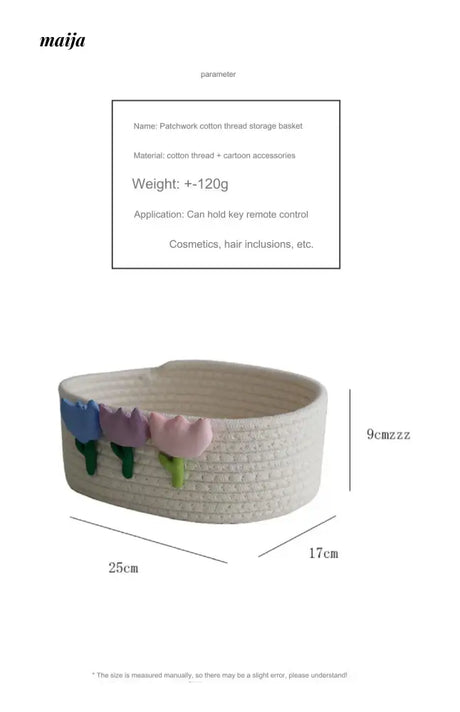 MUYE Tulip Woven Storage Basket from MUYE