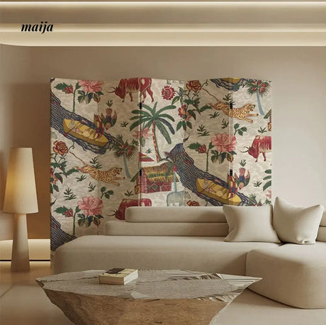 Chinese Vintage Painting Partition Wall from maija