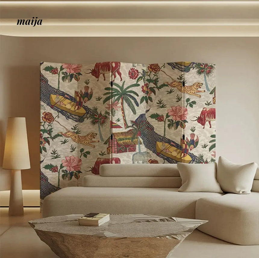 Chinese Vintage Painting Partition Wall from maija