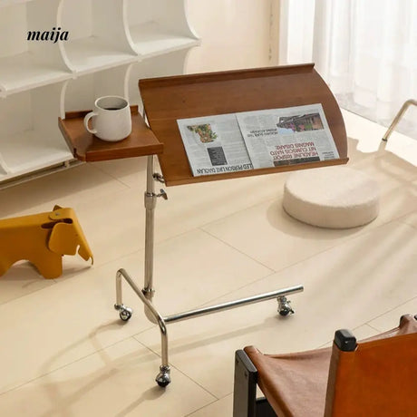 MIKA Movable Solid Wood Bedside Table from MIKA