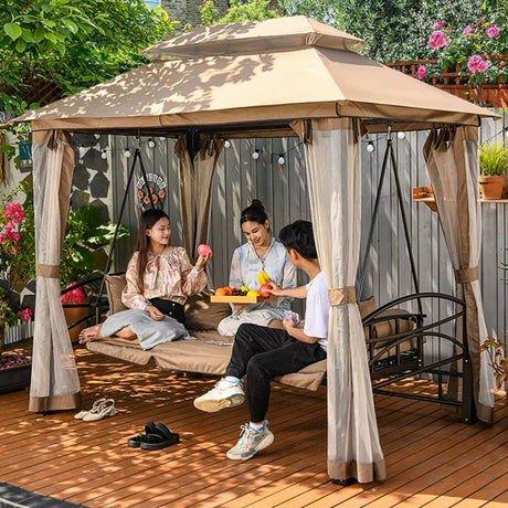 MOJIA Adalyn Hanging Swing Chair for Elegant Garden Seating from MOJIA