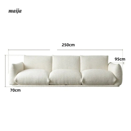 DOSMARS Ella Cream Sofa with Linen from DOSMARS