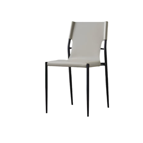 YUEMAI Matteo Italian Saddle Leather Stack Chair from YUEMAI