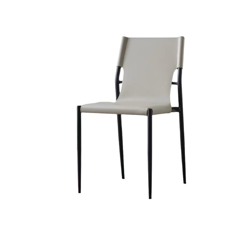 YUEMAI Matteo Italian Saddle Leather Stack Chair from YUEMAI