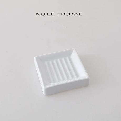KULE HOME Square Ceramic Lotion Bottle for Bathroom from KULE HOME