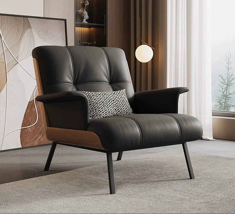 DIPU Orion Minimalist Leather Sofa Chair from DIPU