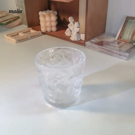 BANKE Glacier Pattern Milk Coffee Glass Cup from BANKE