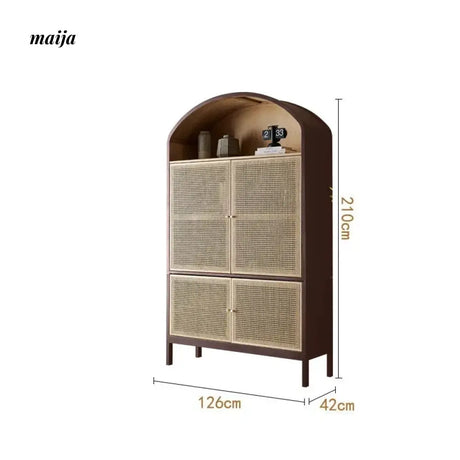 RATTAN CRAFTSMAN Retro Wooden Bookcase from RATTAN CRAFTSMAN
