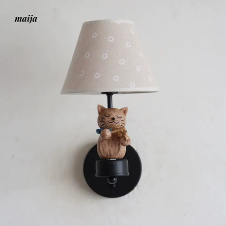 QXWD Cat Conductor Ceiling Lamp Children's Room from QXWD