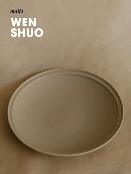 WENSHUO Cream Ceramic Salad Plate from WENSHUO
