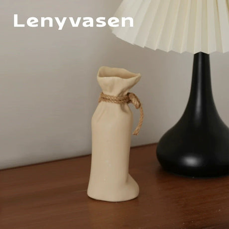 LENYVASEN Elias Irregular Fold Ceramic Vase from LENYVASEN