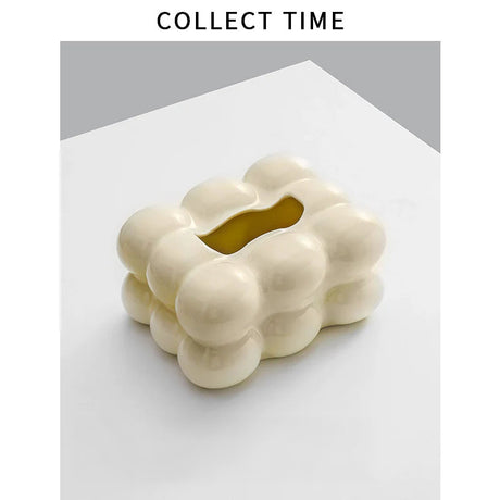 COLLECT TIME Black Paper Tissue Box for Coffee Table from COLLECT TIME