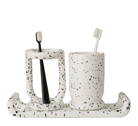 LENYVASEN Celeste Ceramic Bathroom Essentials Set from LENYVASEN