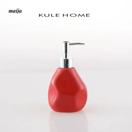 KULE HOME Rock Ceramic Lotion and Shower Gel Container from KULE HOME