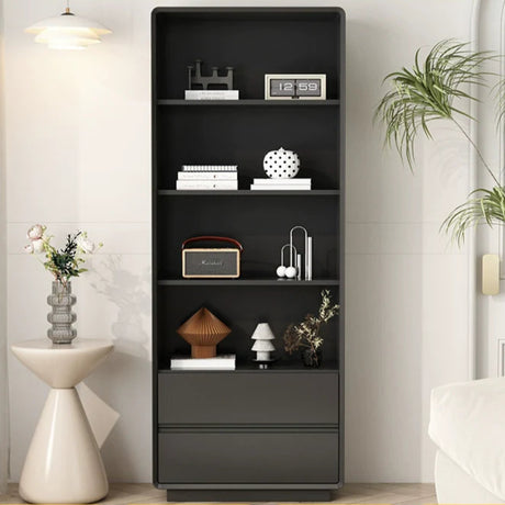 LINYUE Evelyn Solid Wood Cream Glass Door Bookcase from LINYUE