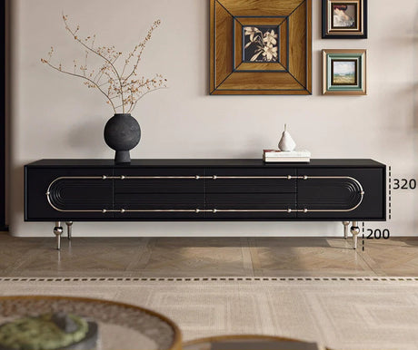 LINYUE Evander Retro Solid Wood Luxury TV Cabinet from LINYUE