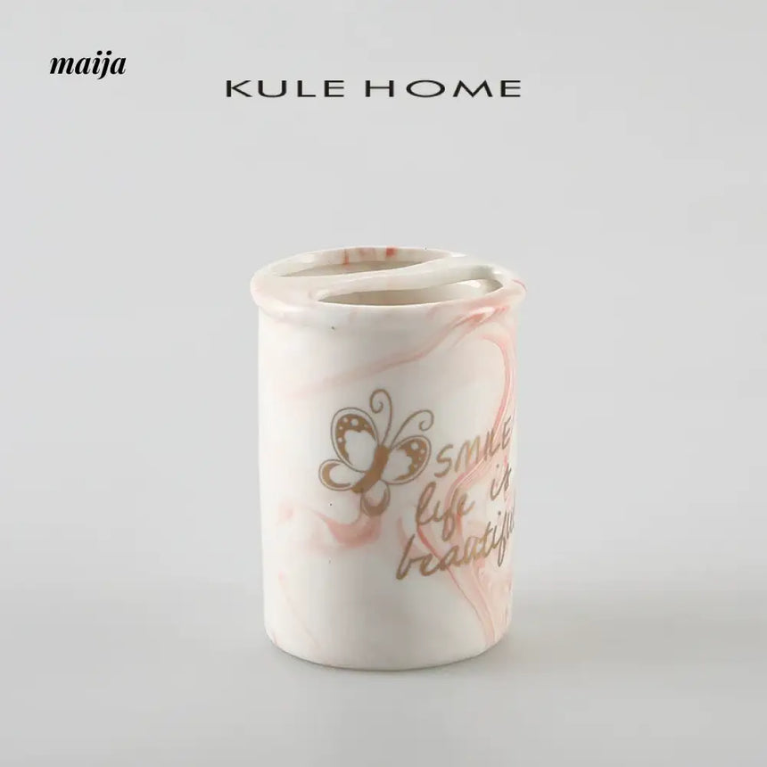 KULE HOME Marble Ceramic Pen and Brush Holder from KULE HOME