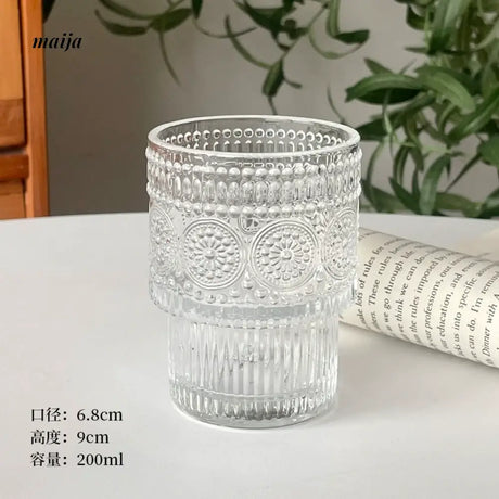 BANKE Vintage Relief Stackable Glass from BANKE