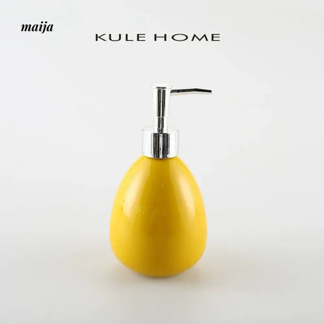 KULE HOME Ceramic Lotion Bottle with Sponge Base from KULE HOME