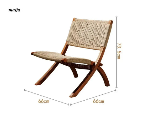 RATTAN CRAFTSMAN Folding Rattan Chair from RATTAN CRAFTSMAN