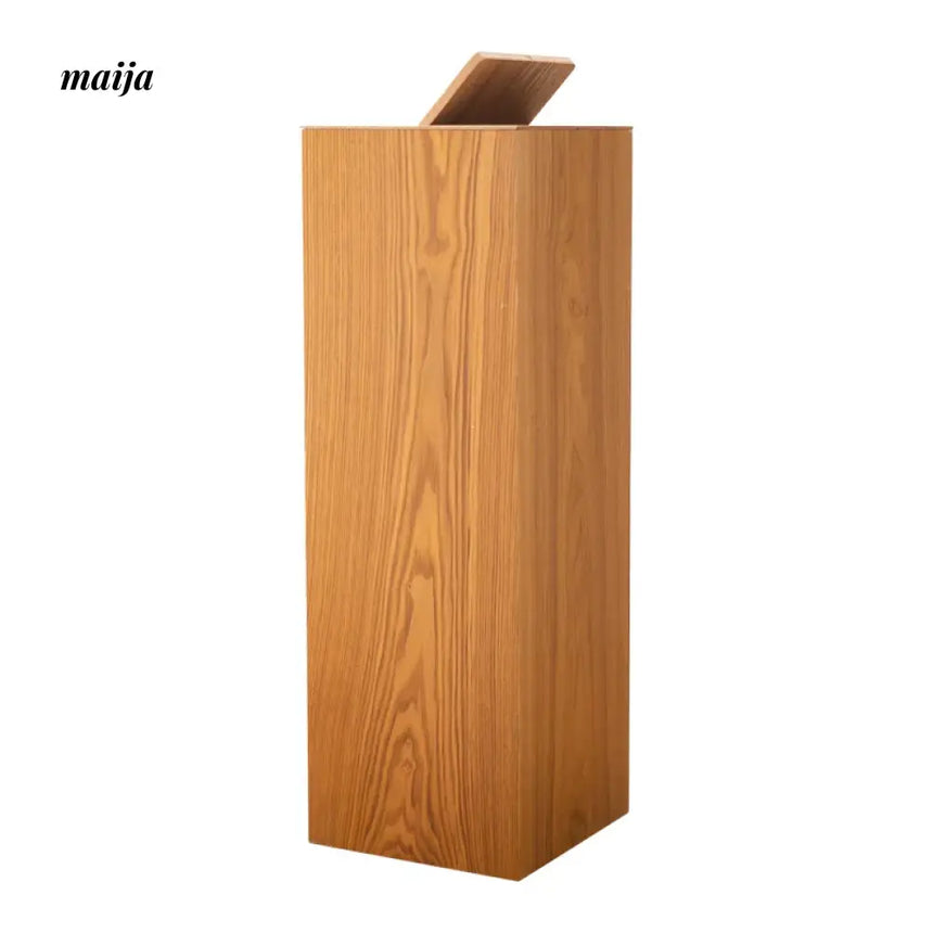 MUSN Large Wooden Trash Bin from MUSN