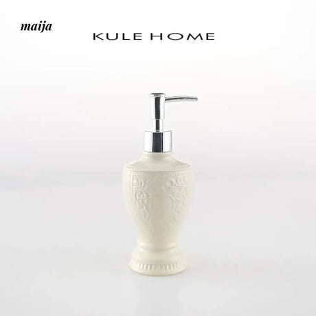 KULE HOME French Vintage Ceramic Lotion and Shower Gel Holder from KULE HOME
