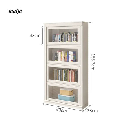 MEIHOUSE Dust-Proof Bookcase Glass Door Standing Cabinet from MEIHOUSE